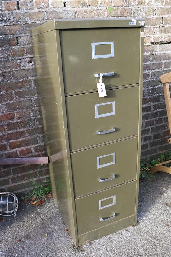 Mid 20thC metal filing cabinet